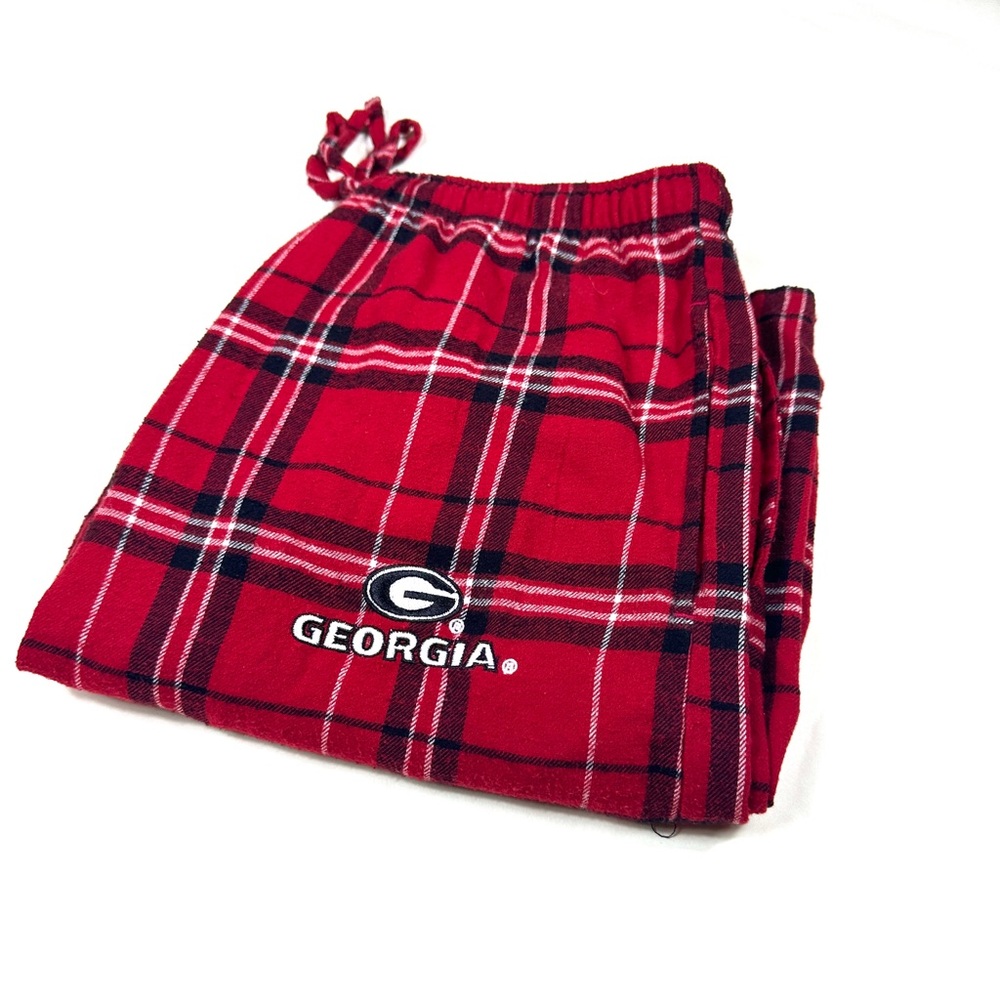 Concepts Sport UGA Sleepwear Pants with Georgia Logo Plaid Red - M